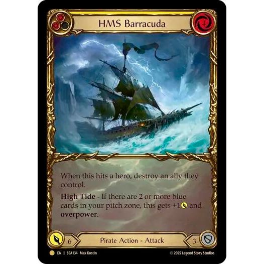 Image for HMS Barracuda (Treasure) (SEA134) - Flesh and Blood TCG