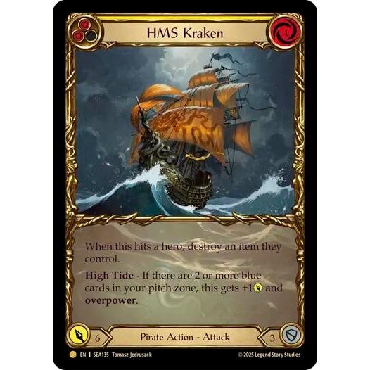 Image for HMS Kraken (Treasure) (SEA135) - Flesh and Blood TCG