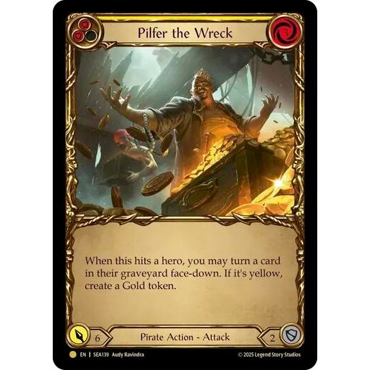 Image for Pilfer the Wreck (Yellow) (Treasure) (SEA139) - Flesh and Blood TCG