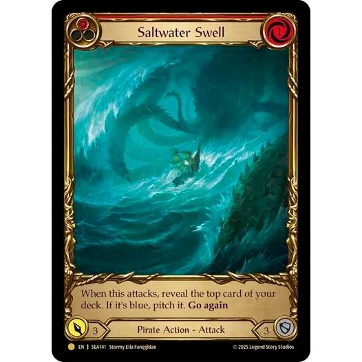 Image for Saltwater Swell (Red) (Treasure) (SEA141) - Flesh and Blood TCG