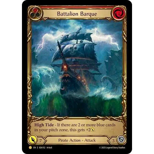 Image for Battalion Barque (Red) (Treasure) (SEA152) - Flesh and Blood TCG