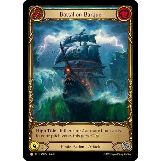 Image for Battalion Barque (Blue) (Treasure) (SEA154) - Flesh and Blood TCG