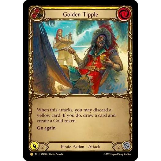 Image for Golden Tipple (Yellow) (Treasure) (SEA160) - Flesh and Blood TCG