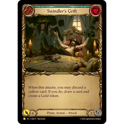 Image for Swindler's Grift (Blue) (Treasure) (SEA171) - Flesh and Blood TCG