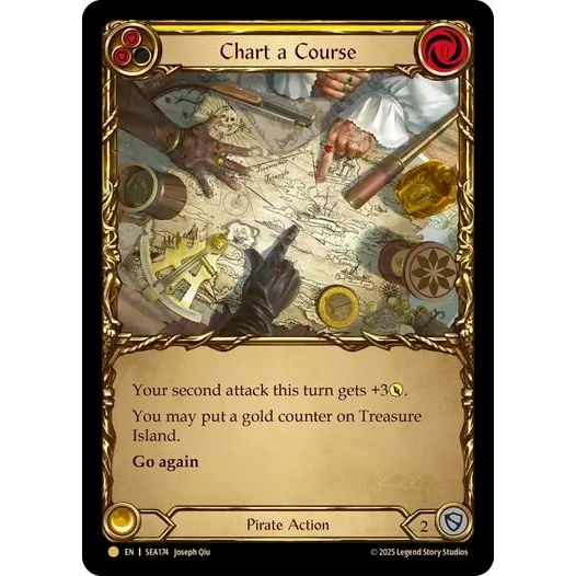 Image for Chart a Course (Yellow) (Treasure) (SEA174) - Flesh and Blood TCG