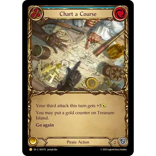 Image for Chart a Course (Blue) (Treasure) (SEA175) - Flesh and Blood TCG