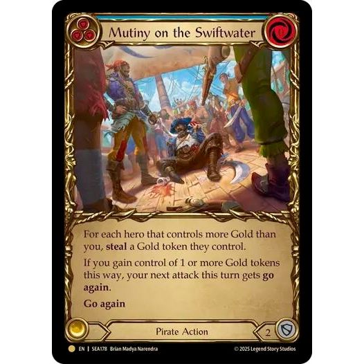 Image for Mutiny on the Swiftwater (Treasure) (SEA178) - Flesh and Blood TCG