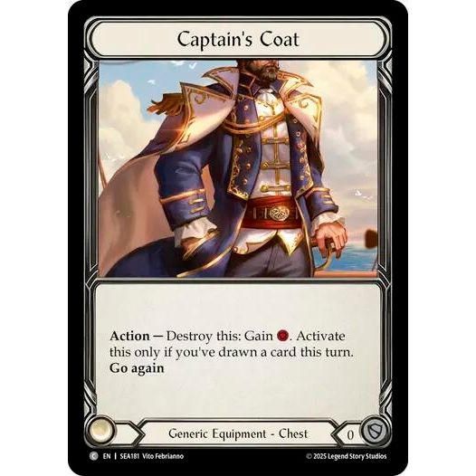 Image for Captain's Coat (Treasure) (SEA181) - Flesh and Blood TCG
