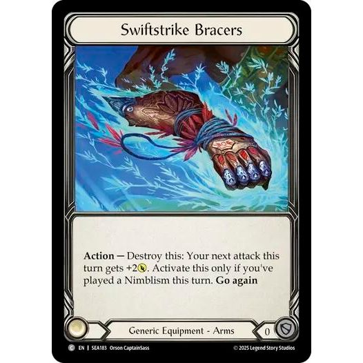 Image for Swiftstrike Bracers (Treasure) (SEA183) - Flesh and Blood TCG