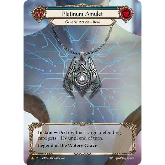 Image for Platinum Amulet (Treasure) (SEA194) - Flesh and Blood TCG