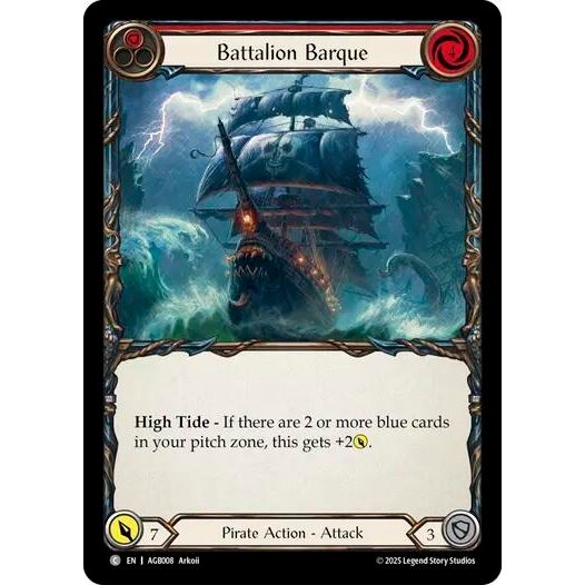 Image for Battalion Barque (Red) (AGB008) - Flesh and Blood TCG