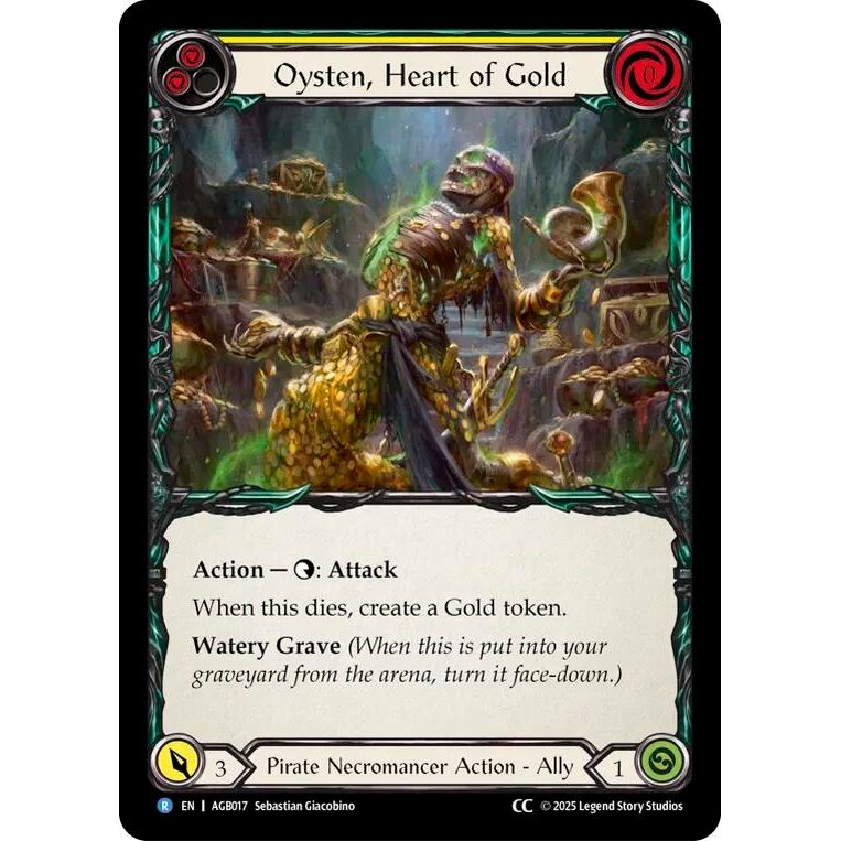 Image for Oysten, Heart of Gold (CC Tag) (AGB017) - Flesh and Blood TCG