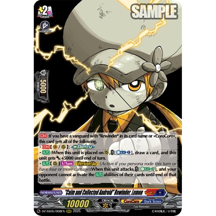 Image for "Calm and Collected Android" Rewinder, Lemon (DZ-SS05/008EN) (DZ-SS05) - Cardfight Vanguard