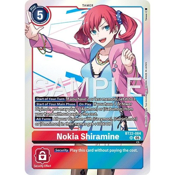 Image for Nokia Shiramine (BT22-084 SR) (BT22) - Digimon Card Game