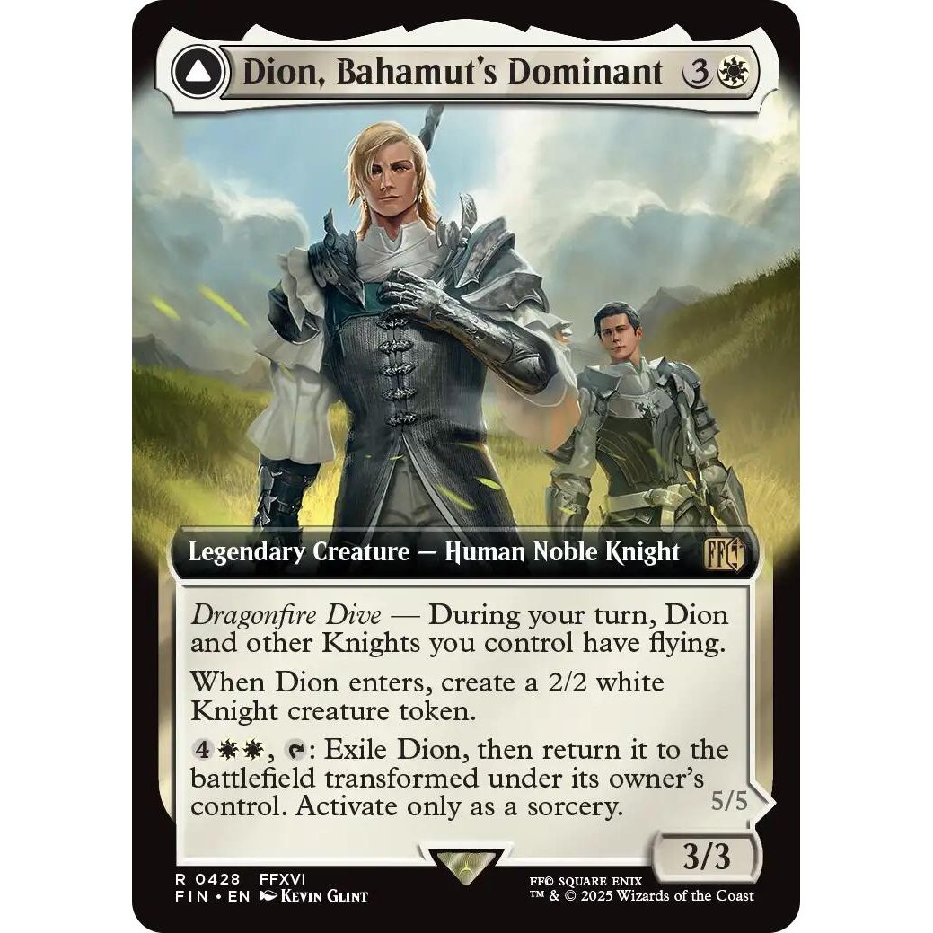 Image for Dion, Bahamut's Dominant (Extended Art) (428) (FIN) - Magic: The Gathering