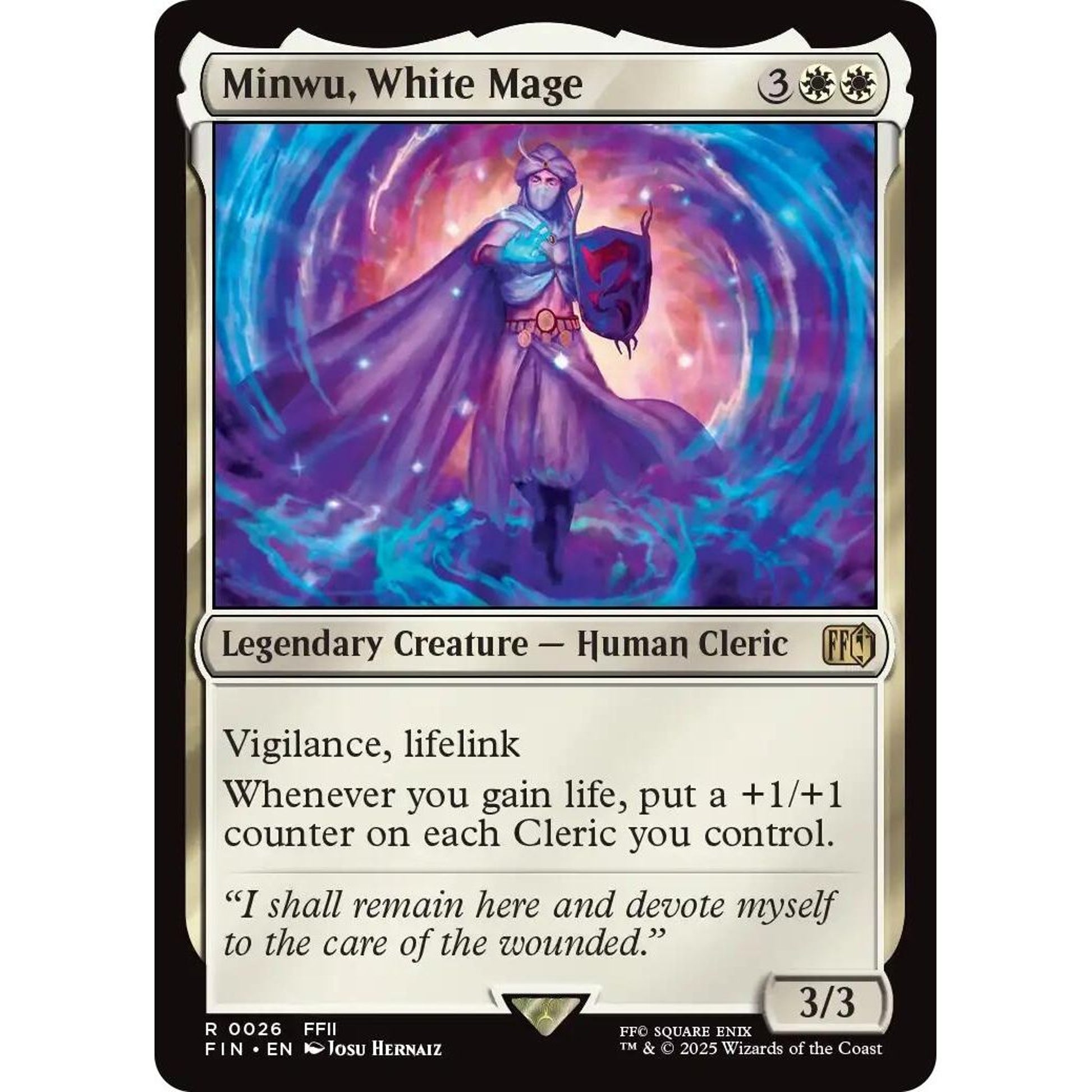 Image for Minwu, White Mage (26) (FIN) - Magic: The Gathering