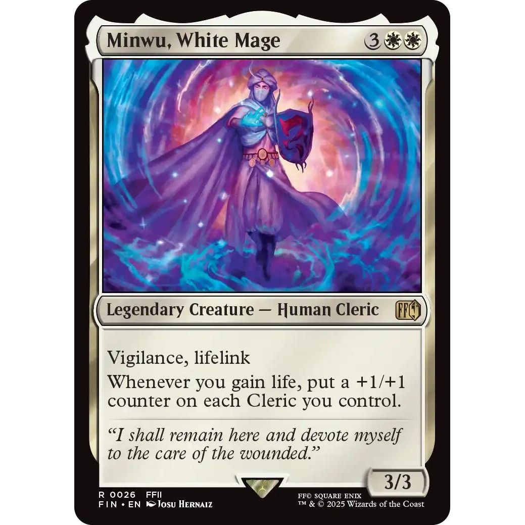 Image for Minwu, White Mage (26) (FIN) - Magic: The Gathering
