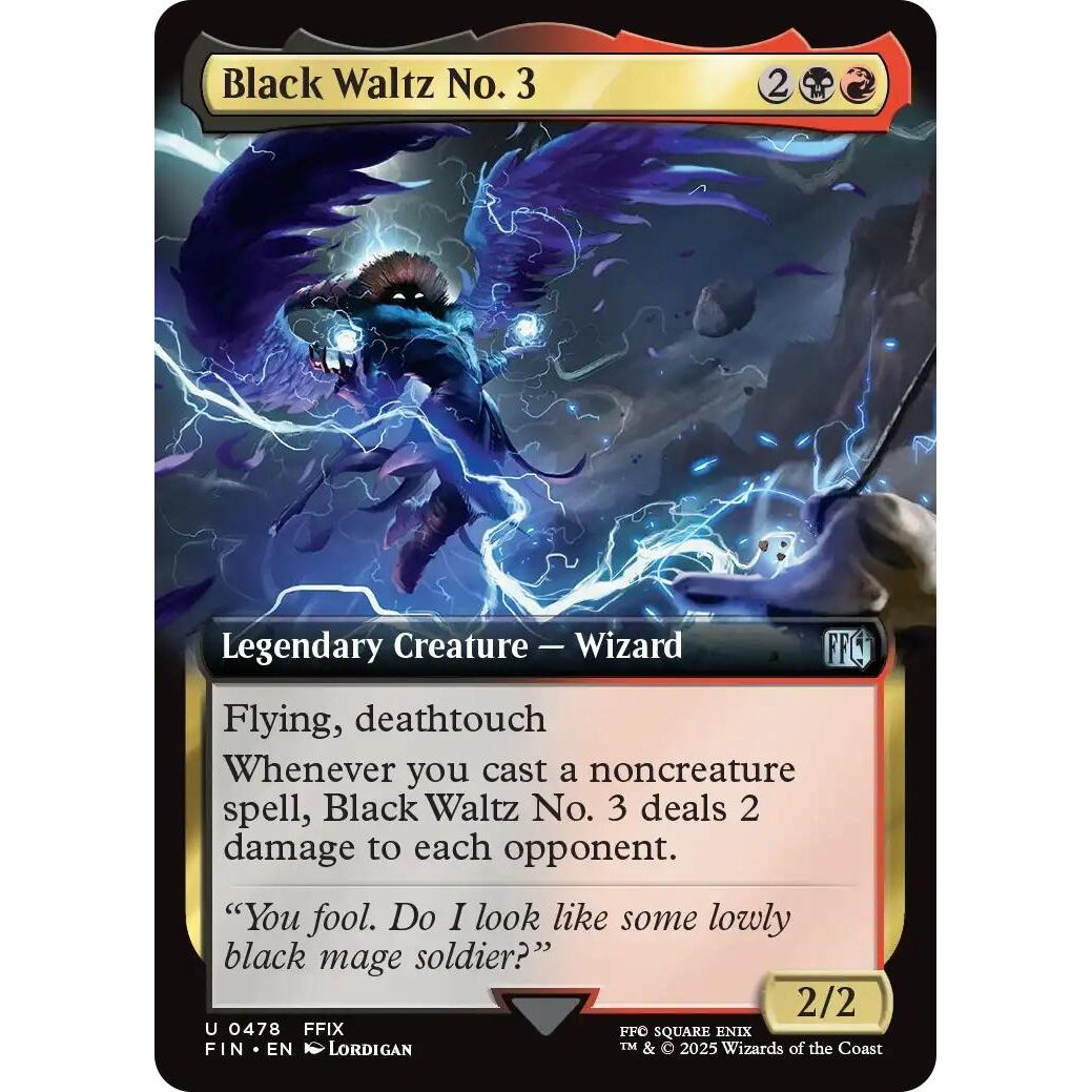 Image for Black Waltz No. 3 (Extended Art) (478) (FIN) - Magic: The Gathering