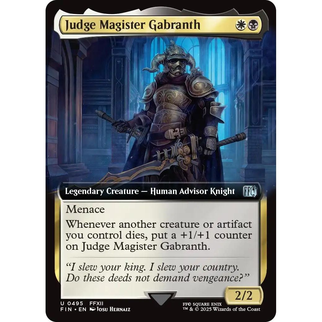 Image for Judge Magister Gabranth (Extended Art) (495) (FIN) - Magic: The Gathering