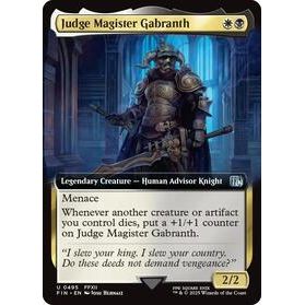 Judge Magister Gabranth (Extended Art) - Final Fantasy TCG (886)
