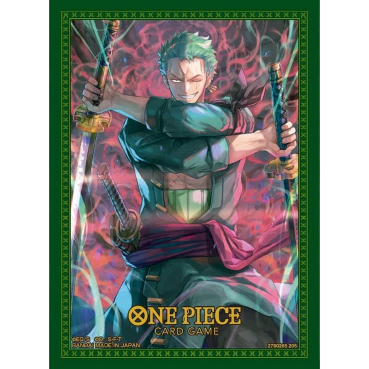 Image for One Piece Card Game Official Sleeves: Assortment 11 - Roronoa Zoro (70-Pack) - Card Sleeves