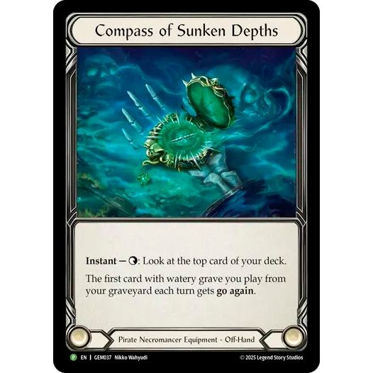 Image for Compass of Sunken Depths (GEM037) (GEM) - Flesh and Blood TCG