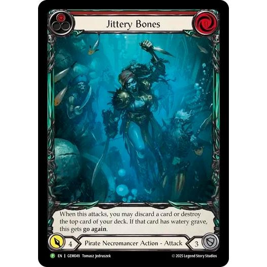 Image for Jittery Bones (Red) (GEM049) (GEM) - Flesh and Blood TCG