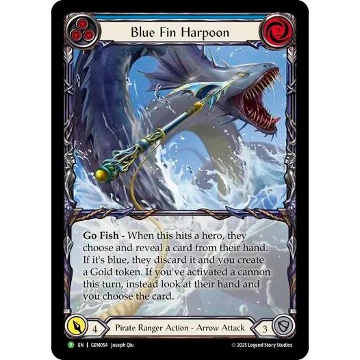 Image for Blue Fin Harpoon (GEM054) (GEM) - Flesh and Blood TCG