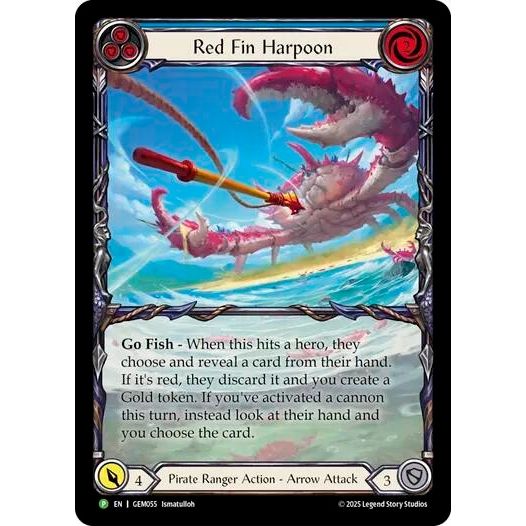 Image for Red Fin Harpoon (GEM055) (GEM) - Flesh and Blood TCG