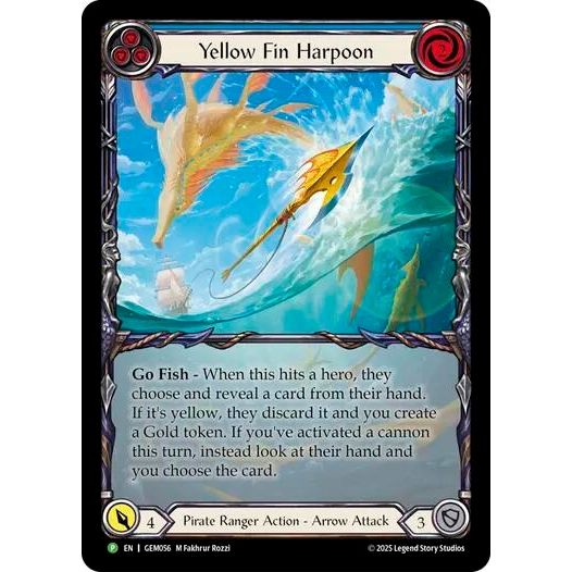 Image for Yellow Fin Harpoon (GEM056) (GEM) - Flesh and Blood TCG