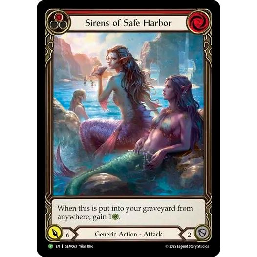 Image for Sirens of Safe Harbor (Red) (GEM063) (GEM) - Flesh and Blood TCG
