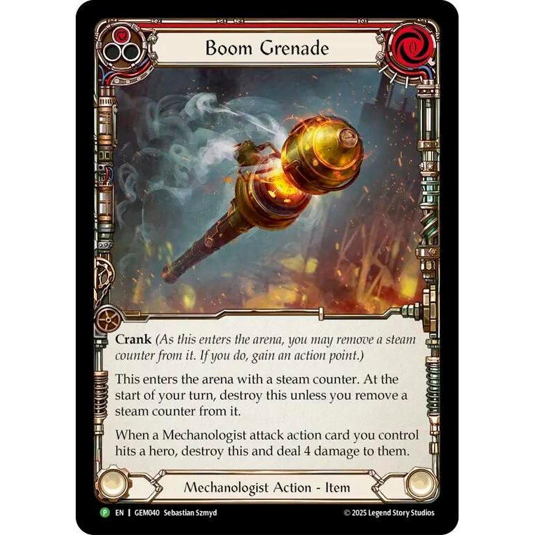 Image for Boom Grenade (Red) (GEM040) (GEM) - Flesh and Blood TCG