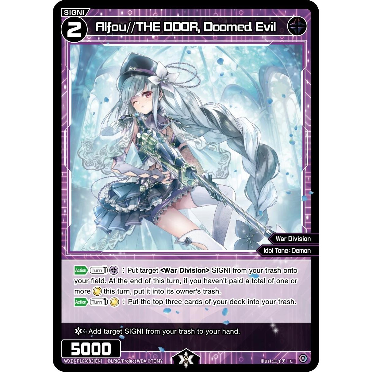 Image for Alfou//THE DOOR, Doomed Evil (WXDi-P16-083[EN]) (WXDi-P16) - WIXOSS