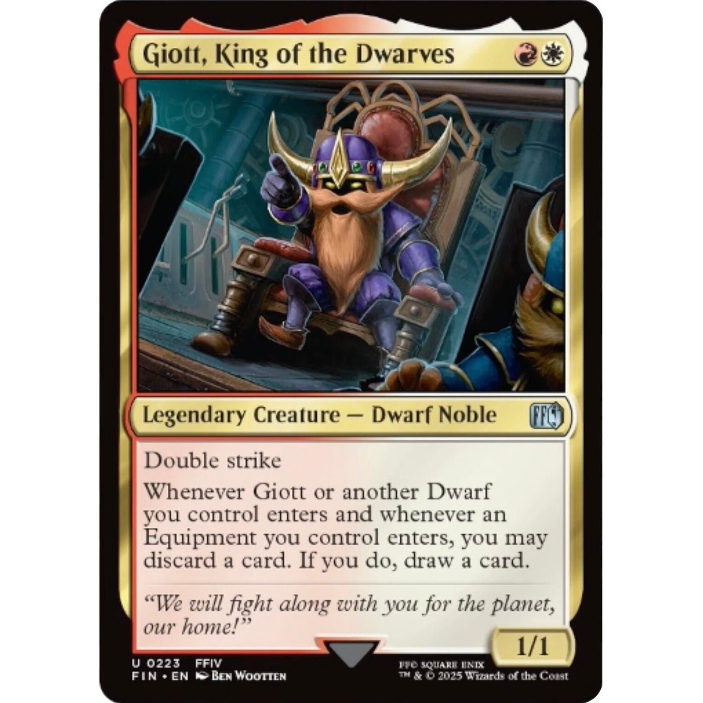 Image for Giott, King of the Dwarves (223) (FIN) - Magic: The Gathering