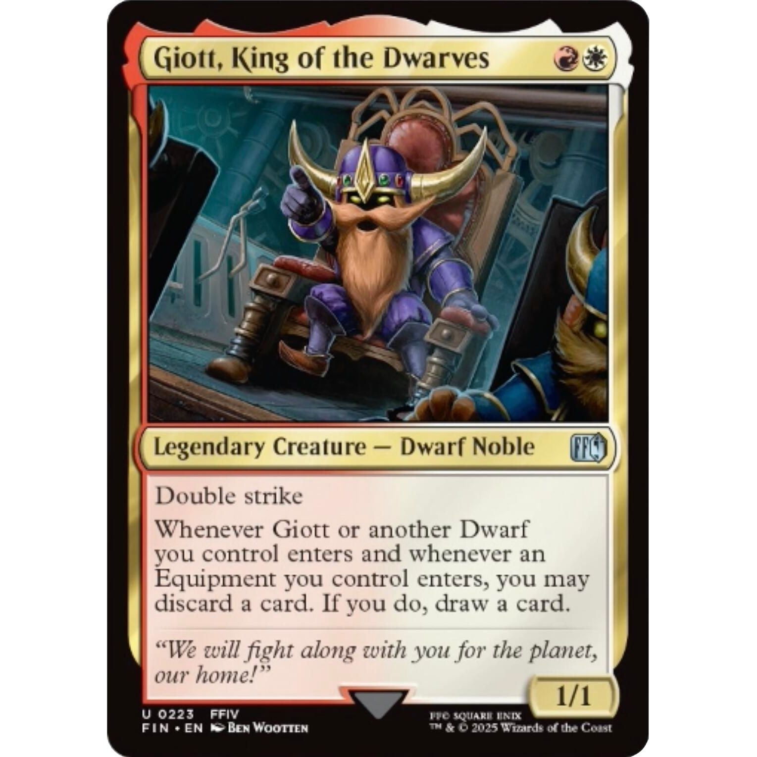 Image for Giott, King of the Dwarves (223) (FIN) - Magic: The Gathering