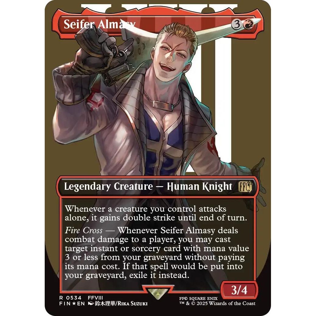Image for Seifer Almasy (Borderless) (Surge Foil) (534) (FIN) - Magic: The Gathering