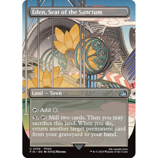 Image for Eden, Seat of the Sanctum (Borderless) (355) (FIN) - Magic: The Gathering