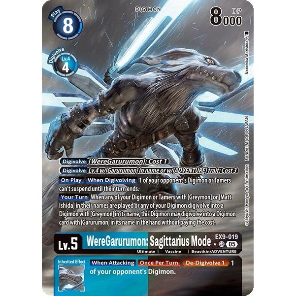 Image for WereGarurumon: Sagittarius Mode (Alternate Art) (EX9-019 SR) (EX09) - Digimon Card Game