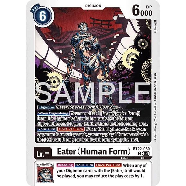 Image for Eater (Human Form) (BT22-080 C) (BT22) - Digimon Card Game