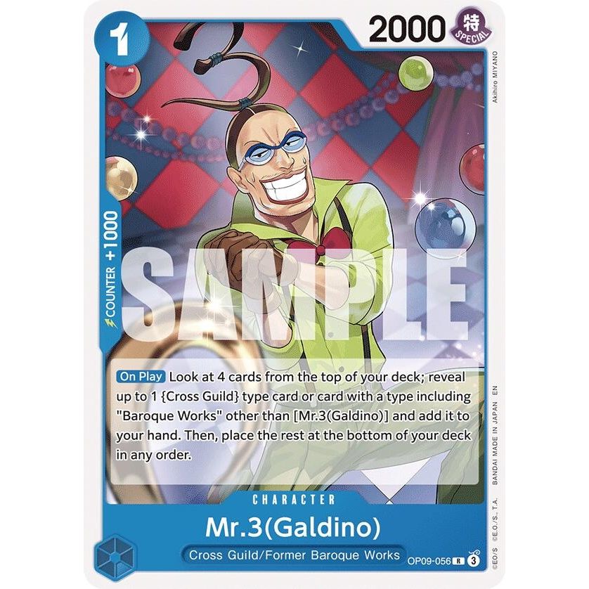 Image for Mr.3(Galdino) (Reprint) (OP09-056) (ST-25) - One Piece Card Game