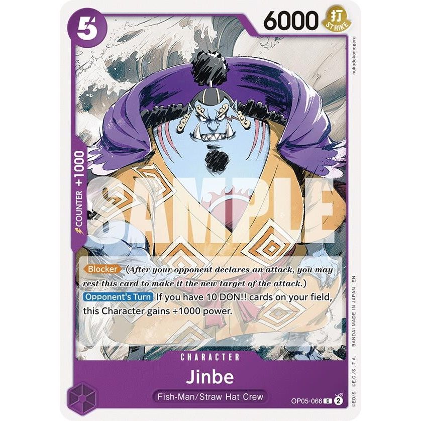 Image for Jinbe (Reprint) (OP05-066) (ST-26) - One Piece Card Game