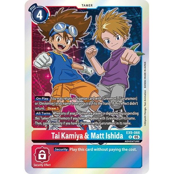 Image for Tai Kamiya & Matt Ishida (EX9-066 R) (EX09) - Digimon Card Game