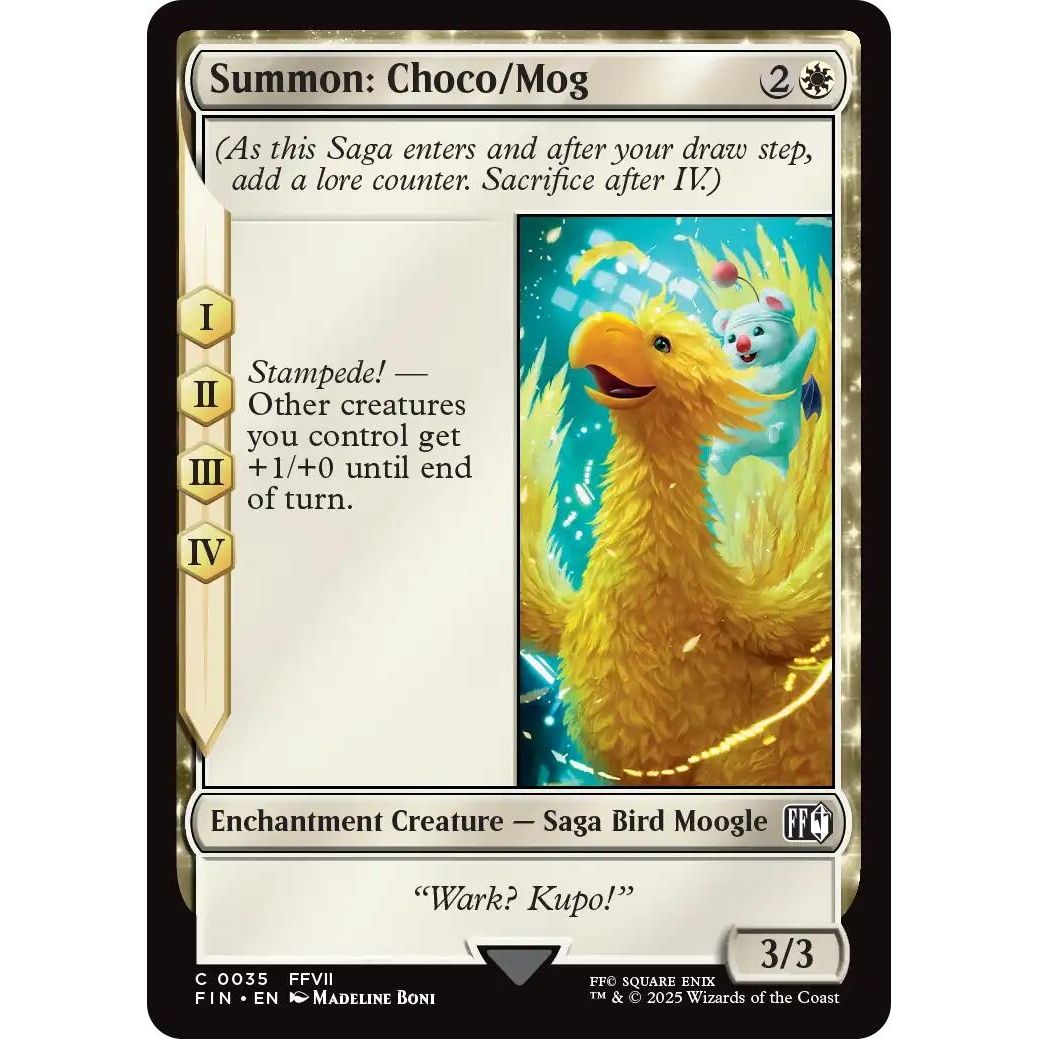 Image for Summon: Choco/Mog (35) (FIN) - Magic: The Gathering