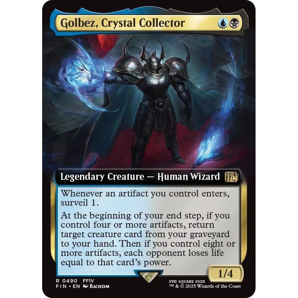 Image for Golbez, Crystal Collector (Extended Art) (490) (FIN) - Magic: The Gathering
