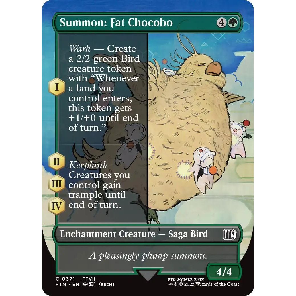 Image for Summon: Fat Chocobo (Borderless) (371) (FIN) - Magic: The Gathering