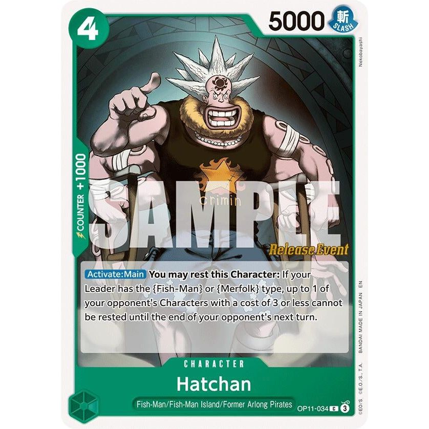 Image for Hatchan (OP11-034) (OP11 RE) - One Piece Card Game