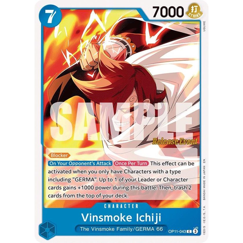 Image for Vinsmoke Ichiji (OP11-043) (OP11 RE) - One Piece Card Game