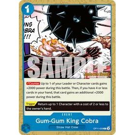 Gum-Gum King Cobra - One Piece — A Fist of Divine Speed Release Event Cards (037)