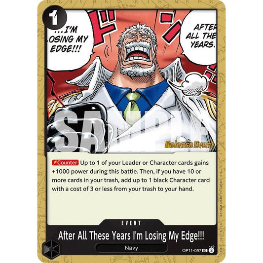 Image for After All These Years I'm Losing My Edge!!! (OP11-097) (OP11 RE) - One Piece Card Game