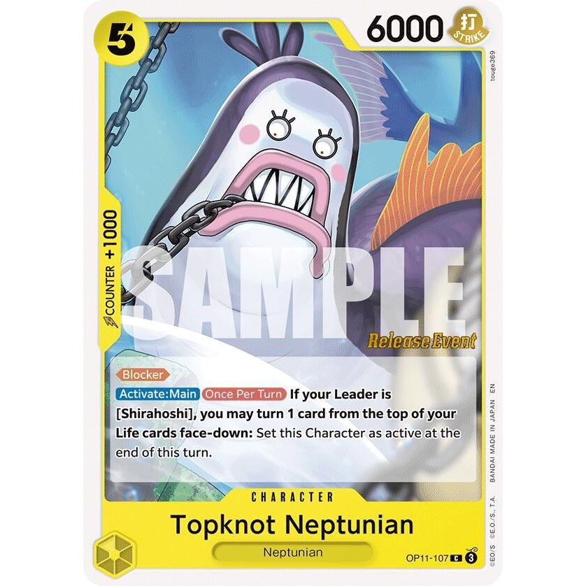 Image for Topknot Neptunian (OP11-107) (OP11 RE) - One Piece Card Game